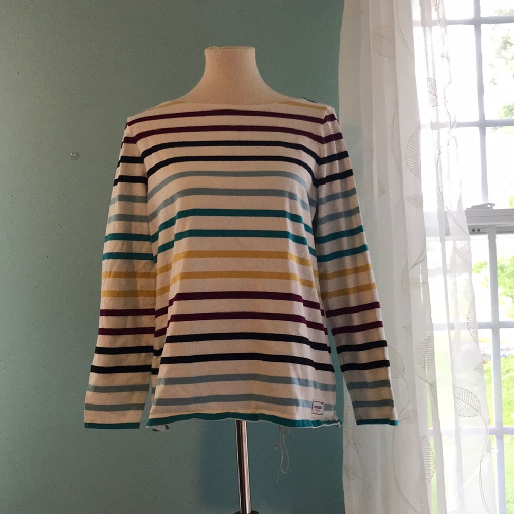 Authentic Striped Boat Neck Talbots Sweater
